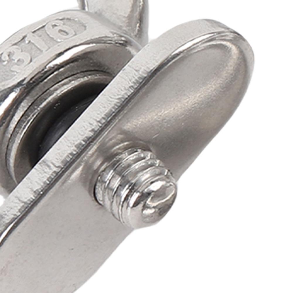 316 Stainless Steel Kayak Tie Down Hardware 4PCS Set Rail Mount Eye Bolt Tie Down Rings  For Yachts