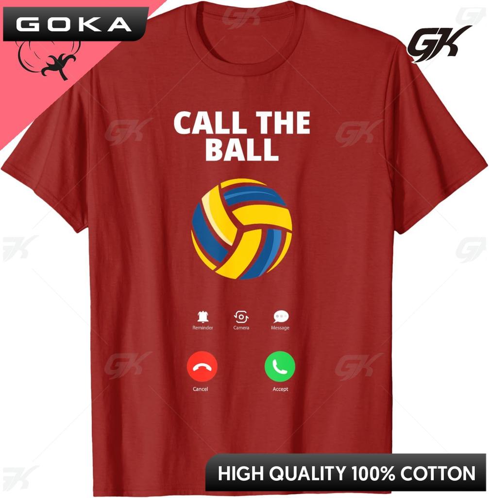 Call The Ball Funny Volleyball TShirt Cotton Unisex Clothes Streetwear Tops Graphic T Shirts Print on Demand Camiseta Hombre
