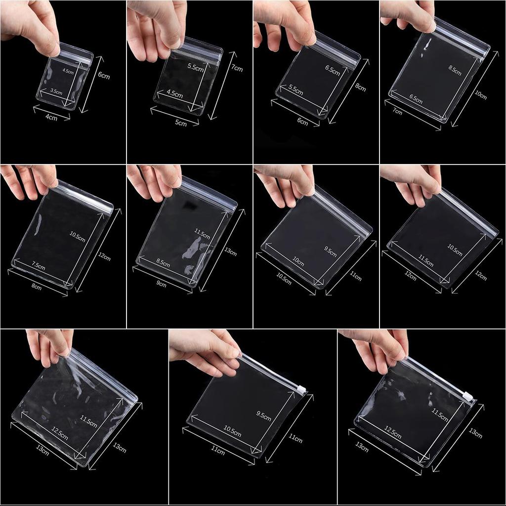 PVC Transparent Self Sealing Bag for Handmade Soap Dessert Accessories 50 Pcs