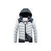 Lightweight Ribs and Cotton Jacket for Men's Winter Graphene Removable Cap Thickened Contrast Jacket for Men