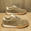 Light luxury shoes new autumn retro sports casual running board shoes leather thick-soled Forrest Gump shoes