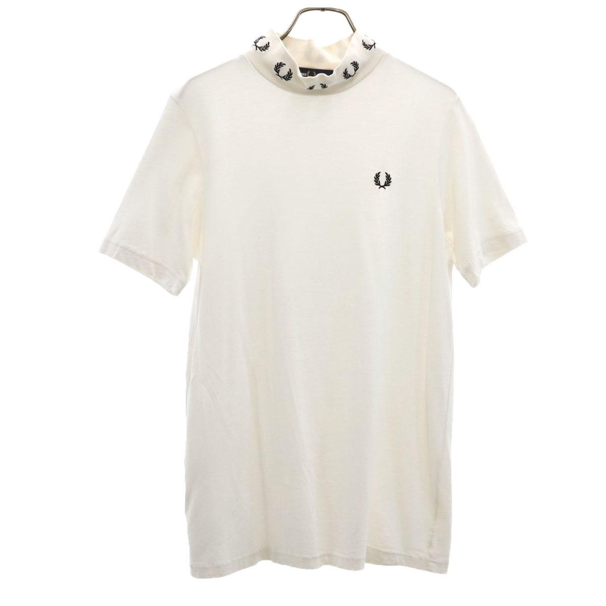 

FRED PERRY Футболка с коротким рукавом и воротником-стойкой UK10 белая Женская Б/У