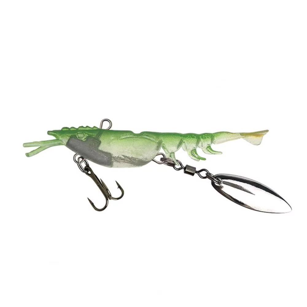 6.7cm Length PVC Shrimp Fishing Lures 4g Weight Pre-rigged Fishing Jigs  Walleye Fishing