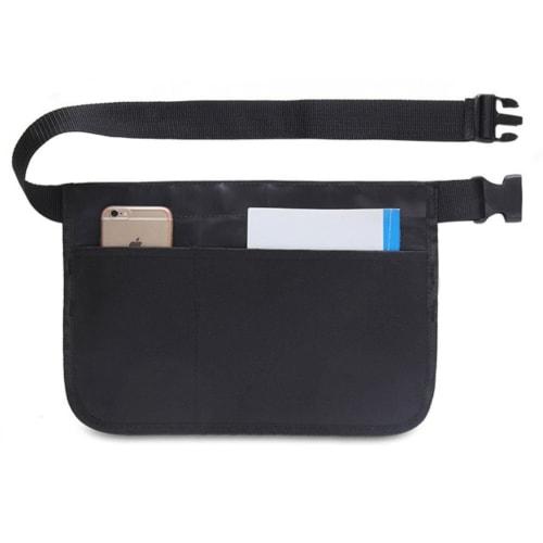 NYSh Apron Bag for Work, Small Item Storage, Waist Pouch with Pockets, Tool Bag, and Waist Pouch (Black)