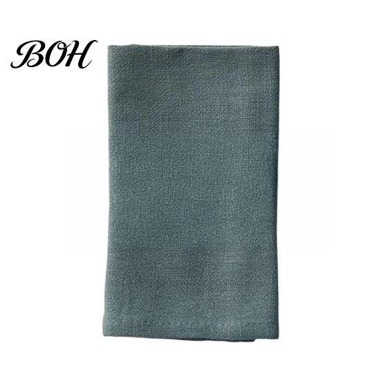 Washable Cloth Napkin Bohemian Linen Napkin, Rustic Machine Fabric 16 Inch Farmhouse Style for Dining Table Home Wedding Bridal Shower Baby