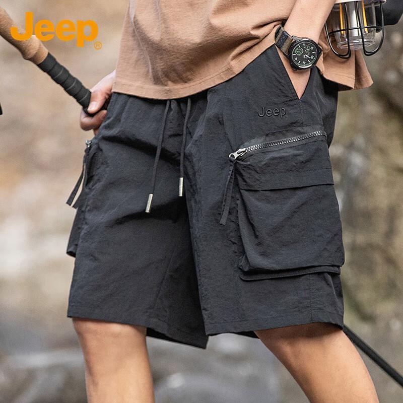 JEEP Men's Ice Silk Casual Cargo Shorts