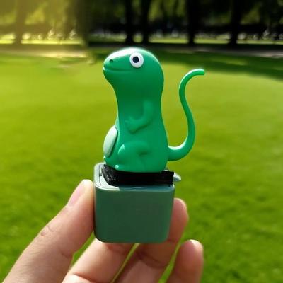 Funny Frog Lizard Button Keychain Rechargeable LED Light Sound Fidget Clicker Prank Stress Relief Portable Hanging Ornament Toys