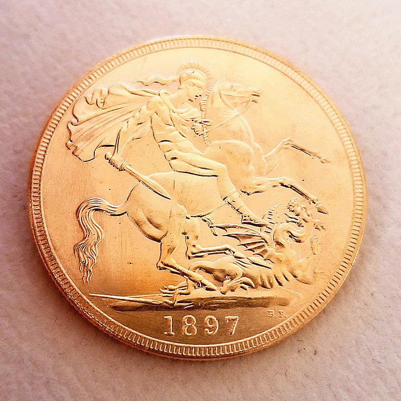 Queen of England Coins (1893-1900) Antique Crafts, Made of Brass Material, 8 Styles, Different Years