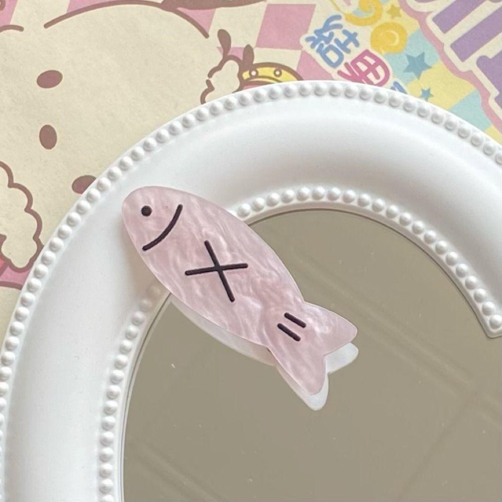 Acetic Acid Bangs Clip Fish Bone Hair Pins Side Clip Hair Clips for Women Women
