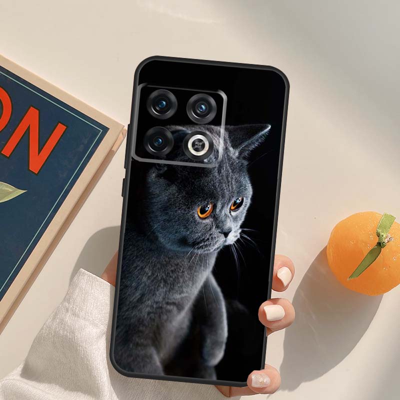 Beautiful Grey British Shorthair Cat Case For OnePlus Nord 5 CE 2 3 4 Lite N20 N30 OnePlus 15 13 12 11 13T 10T 10R 12R 13R Cover