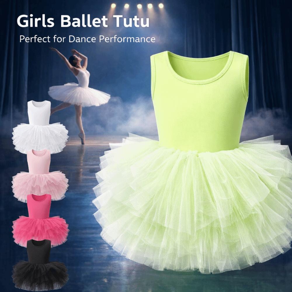 Short Sleeve Baby Girl Ballet Skirt Princes Dress Ballet Performance Costume Photo Shoot