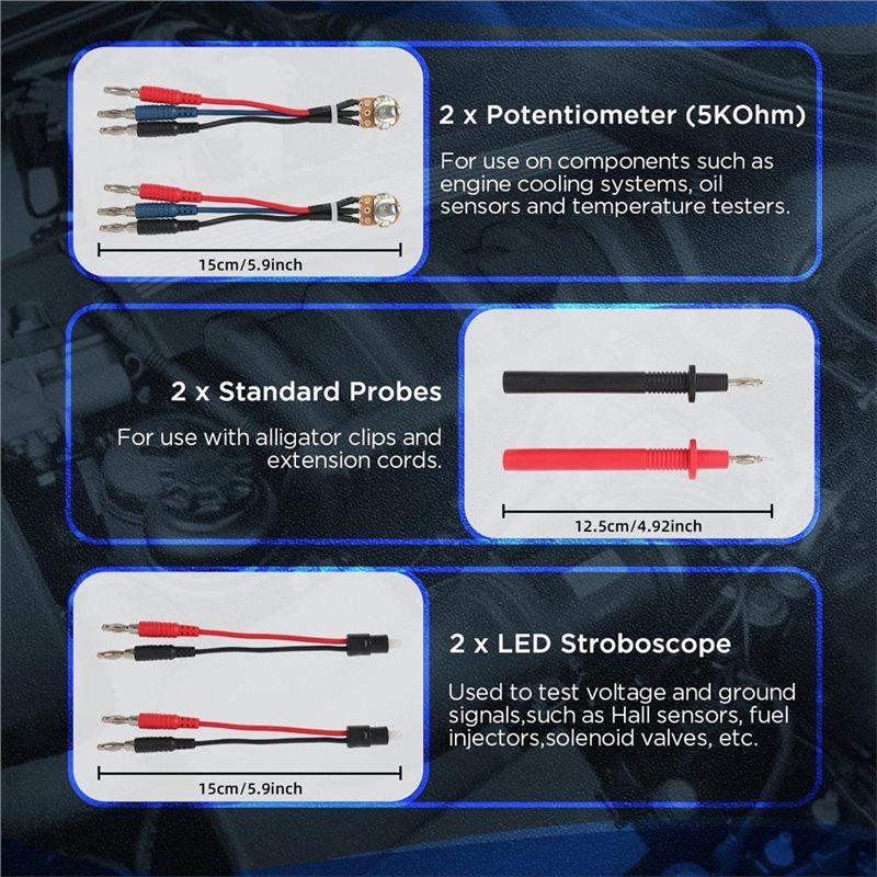 Multi-Function Auto Diagnostic Tools 48PCS Automotive Circuit Test Leads Kit Electrical Breakout Automotive Kit