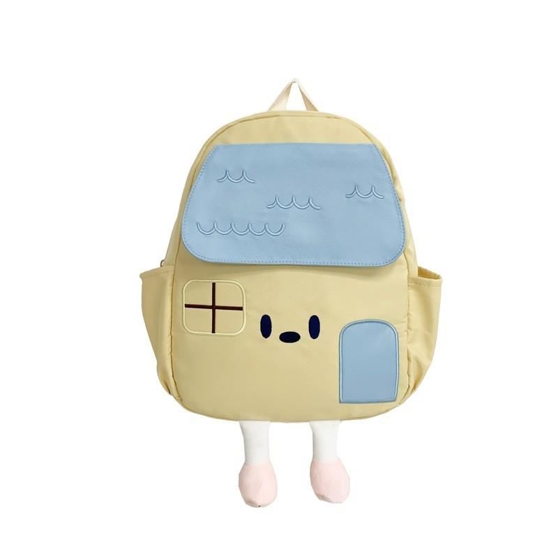Adorable Cartoon House Design Kids Backpack For Boys And Girls Ideal For School