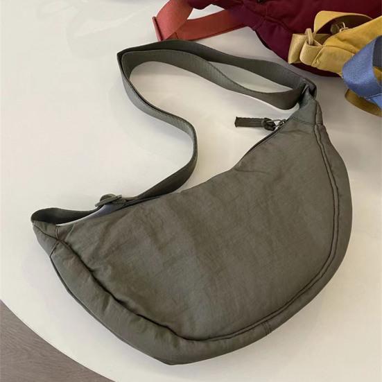 Sling Bag Zipper Closure High Capacity Portable Wear-resistant Adjustable Daily Storage Clothing Matching Men Women Chest Bag Sling Bag
