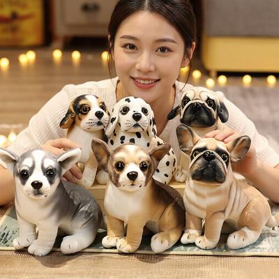18cm Simulations-Hundewelpen Plüschtier Gefüllter Mops Chihuahua Bulldogge Beagle Husky Tier Kleines Plüschtier Geschenk