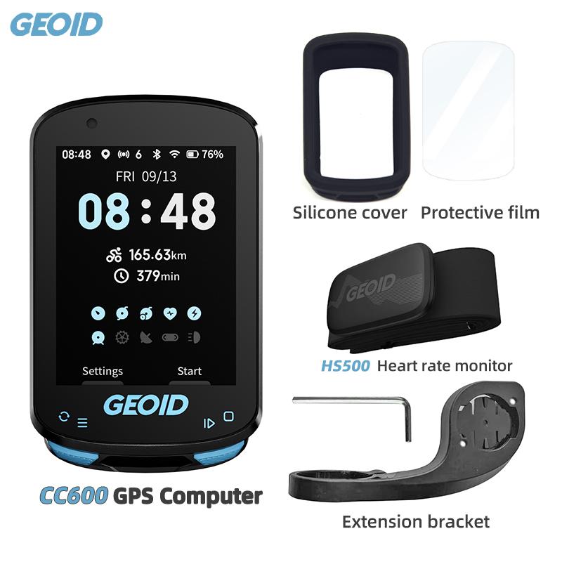 GEOID CC600 Navigazione Percorso GPS per Bicicletta Computer 11 Lingue Ciclocomputer Wireless WIFI Automatico ANT+ Odometro