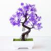 Faux Bonsai Realistic Eye-catching Bright-colored Beautiful Potted Artificial Flower Household Supplies