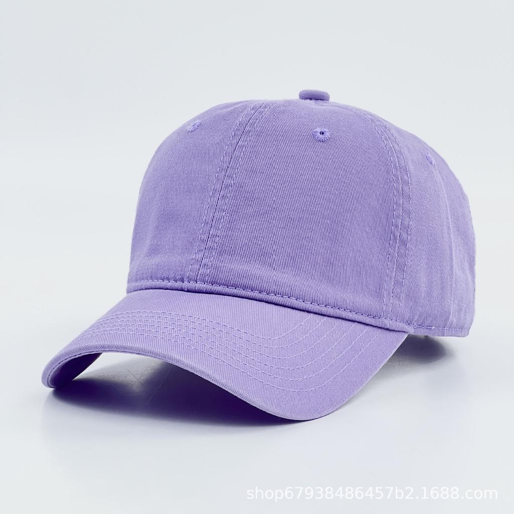 Light plate pure cotton cap men's and women's four-season sunscreen sunshade casual versatile washed baseball cap Europe and America