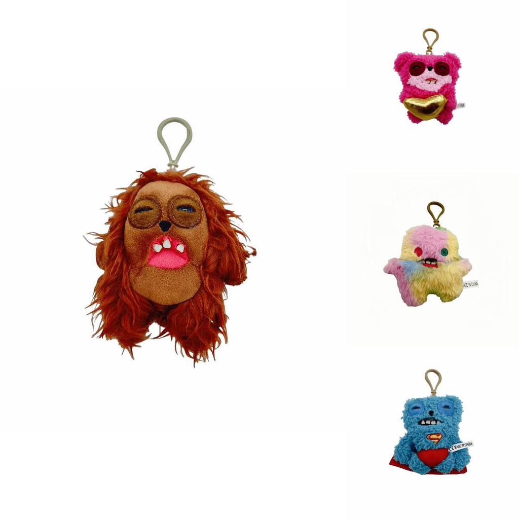 Portachiavi Peluche Mostro Fuggler Denti Grandi Con Imbottitura in Cotone PP Per Bambini e Collezionisti