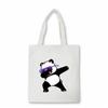 Dabbing Unicorn Panda anime Shopper bag Teenage students reusable canvas bag handbag bag Women's Shoulder tote bag Bolsas
