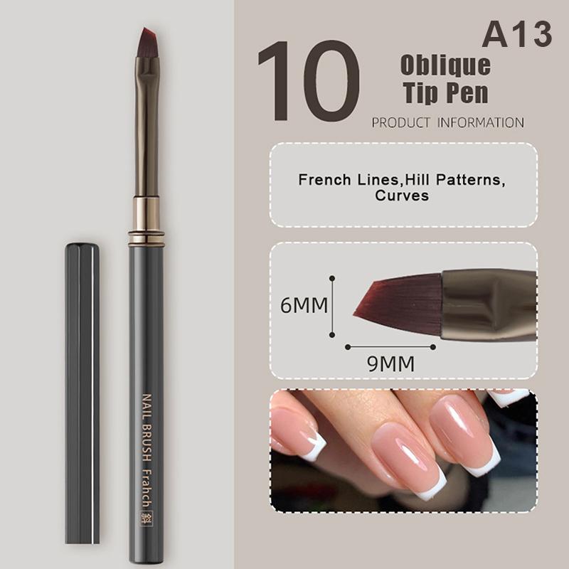 1Pcs Metal Handle Nail Art Liner Pen Painting Brush Drawing Brush Stripe Flower Painting Pen UV Gel Brush Nail Art Construction