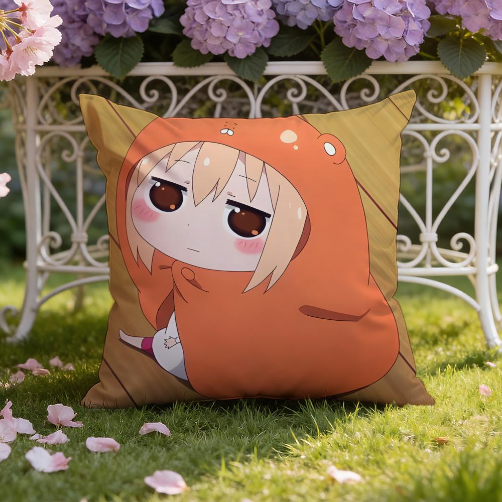 Anime H-Himouto! U-Umaru-chan Cushion Cover Home & Car Dual-Scene Pillow Cover: Reversible for Premium Comfort
