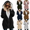 Cozy Hoodie Jacket Hooded Women Plush New Autumn Winter Cardigan Zipper