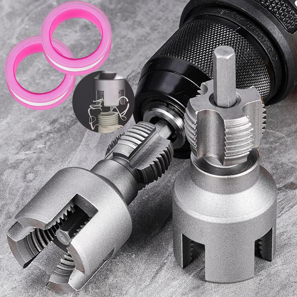 2x Tube Threader Plumbing Tools Accessory Versatile Practical Opener Rethreading Tool for Electric