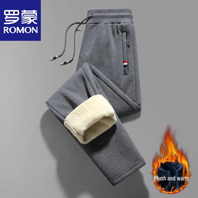 Romon Men's Fleece-Lined Warm Casual Pants