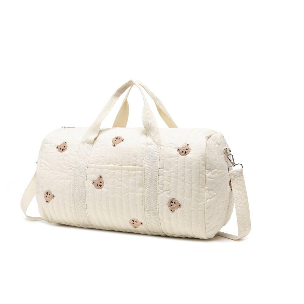 Multi Functional Embroidered Travel Bag Large Capacity Cute Mommy Bag Travel Luggage Bag  Business