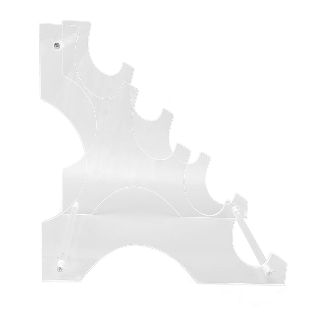 Acrylic Desktop Lightsaber Stand 4 Tier Lightsaber Holder Light Saber Display Rack for Swords Transp