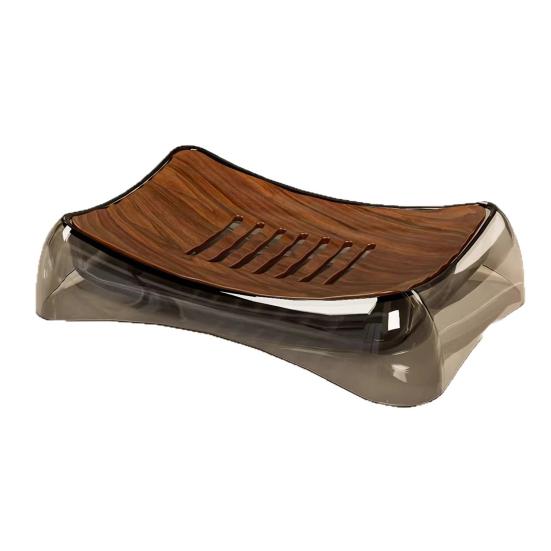 Soap Box with Water Style Draining Tray Modern Soap