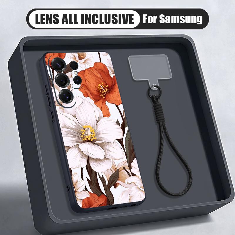 Oil Painting Flower Pattern Case For Samsung S26 Ultra S25 FE S24 S24 Plus A57 A37 A17 A56 A36 A16 A55 A35 A15 A54 5G Hybrid Magnetic Matte Cover