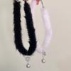 Elegant Mink Hair Plush Choker for Women Fashion Christmas Snowflake Pearl Pendant Necklace Wedding Party Jewelry Gift