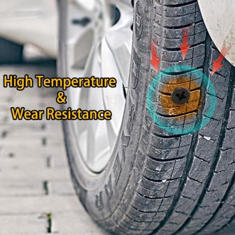 Tire Leak Stopper Rubber Screw Plugs Tire Puncture Nails For Car Motorcycle Bicycles Roadside Emergencies