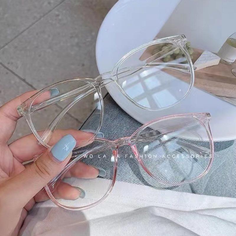 Anti Radiation Glasses for Women Retro Round Glasses Frame Anti Blue Light Eyeglasses