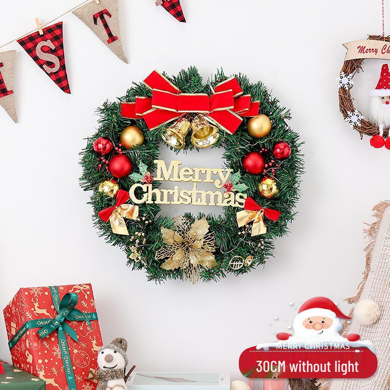 Christmas Wreath - 40/50/60cm Holiday Decorations & Ornaments for Door Hanging