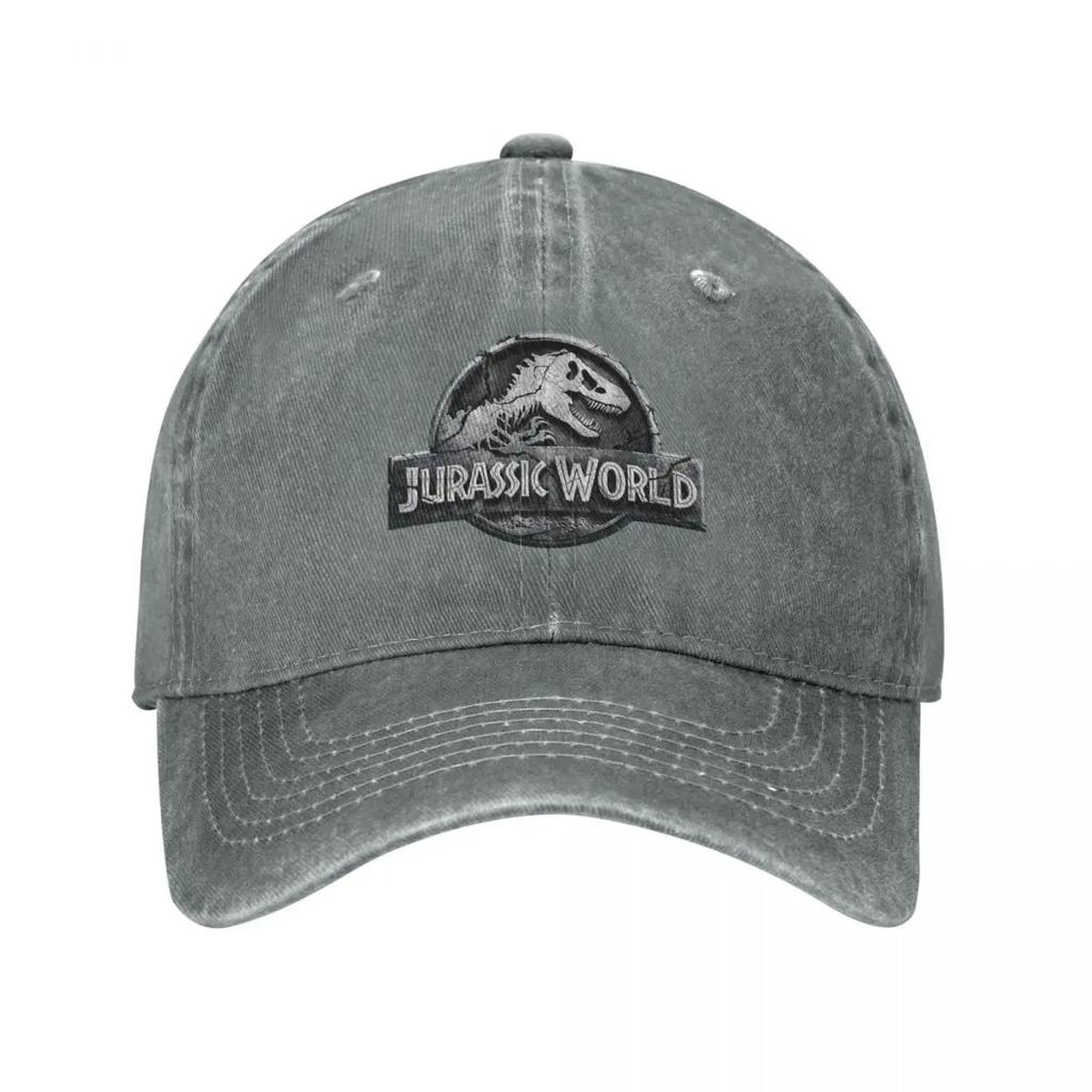 Dinosaur Jurassic Park Baseball Cap Fashion Distressed Washed Cap for Men Women Outdoor Summer Soft Hats Cap