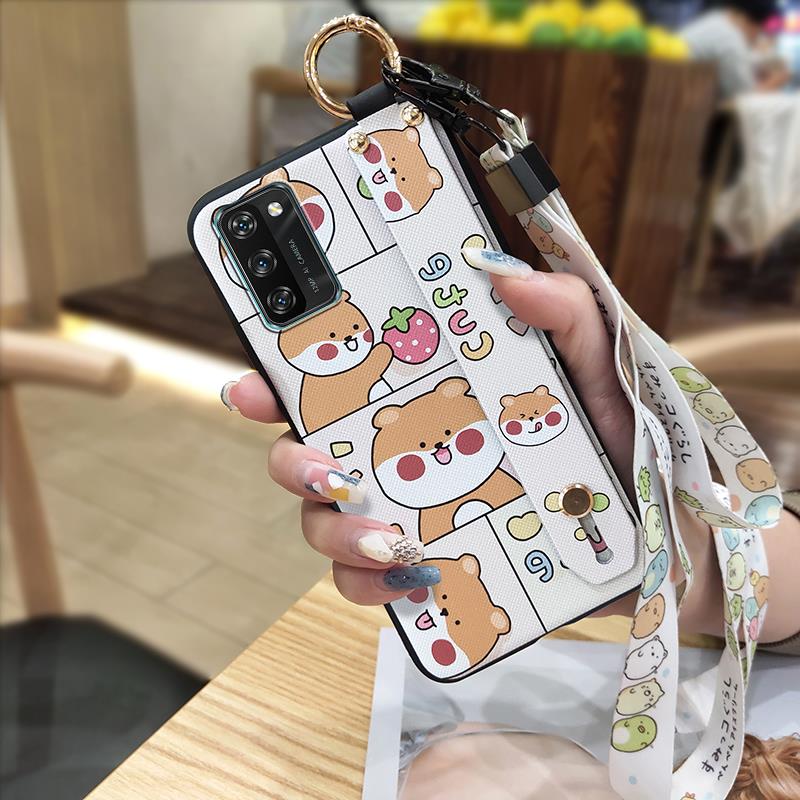Wristband Soft Case Phone Case For Blackview A100 Shockproof Waterproof Anti-dust Wrist Strap Back Cover Lanyard Cute