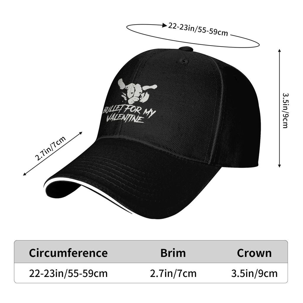 Band Bullet for My Valentine Sun Baseball Cap  Spring y2k Retro Trucker Hat For Female Male Outdoor Gym Baseball Caps