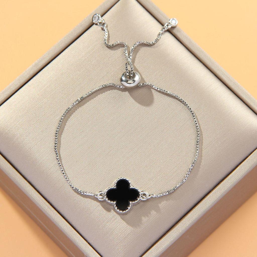 Verstellbares 8-förmiges Evil Eye Herzarmband für Damen - Europäische & Amerikanische Mode, Südostasiatischer Einfluss