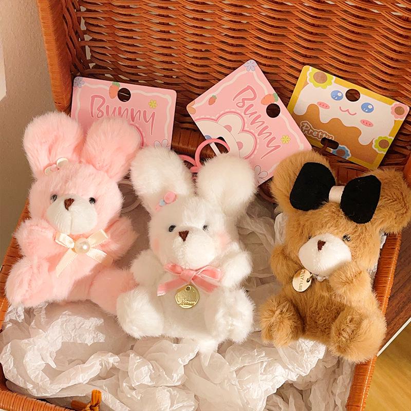 Adorable Bear Pendant Plush Doll Keychain Accessory
