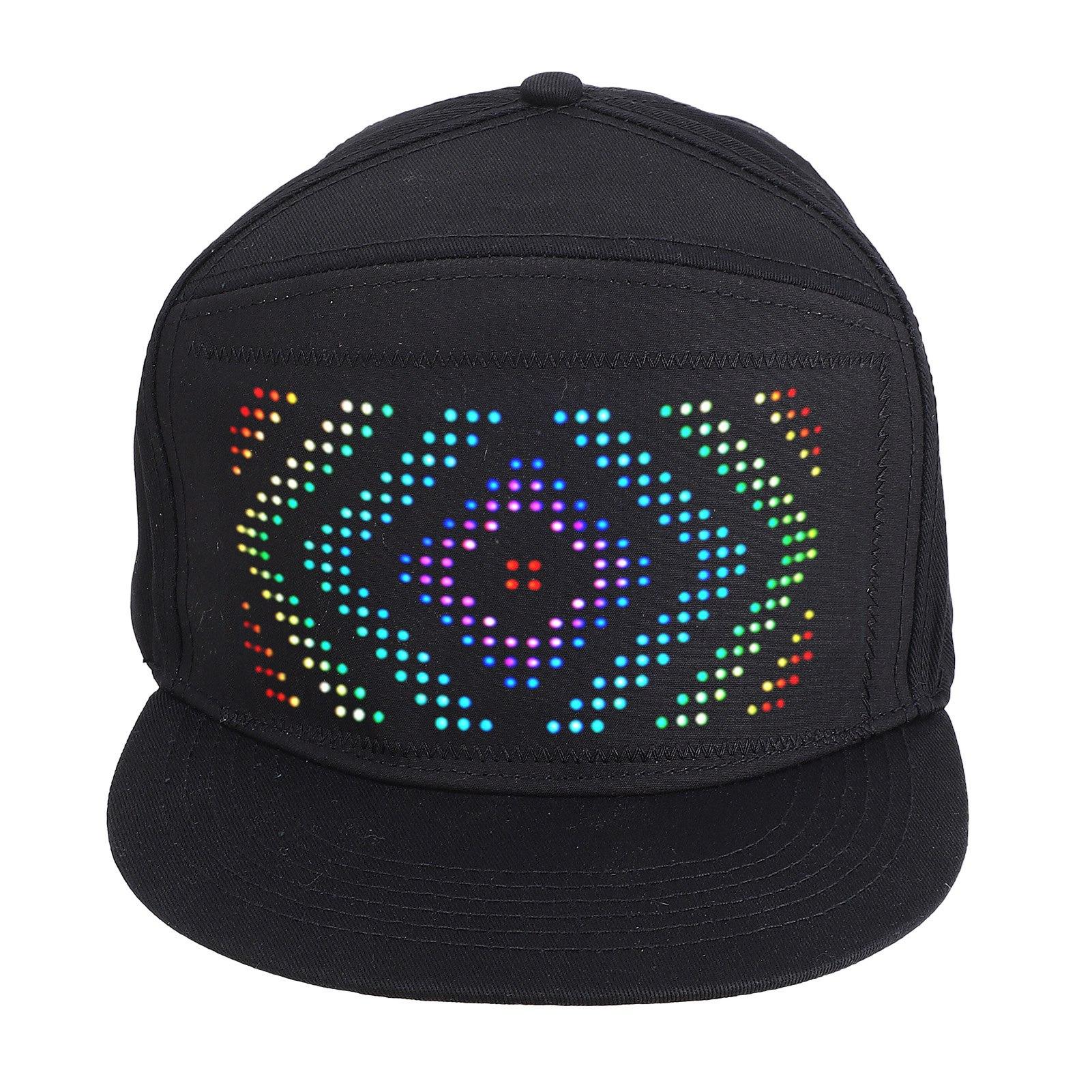 

Светодиодная шапка 16x32 BT APP Control программируемая светодиодная шапка для фестиваля вечеринки карнавала концерта 5 В 2 А