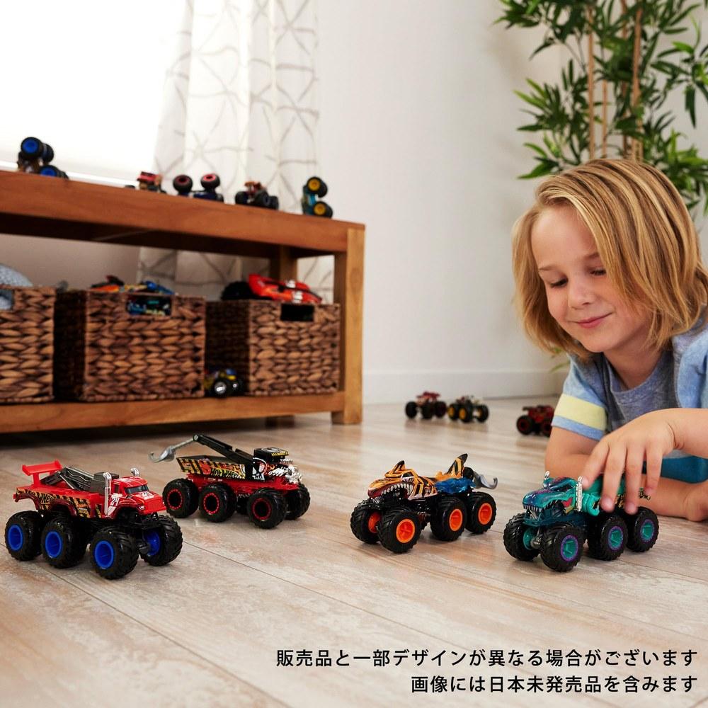 Hot Wheels Monster Truck Transporter Assortment 4 Vehicles Box Set Ages 3 and Up 986F-HWN86