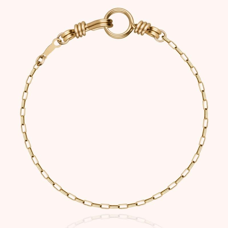 Handmade Braided Rope Metal Ring Love Bracelet Simple Niche Design Color Splicing Daily Wear Bracelet