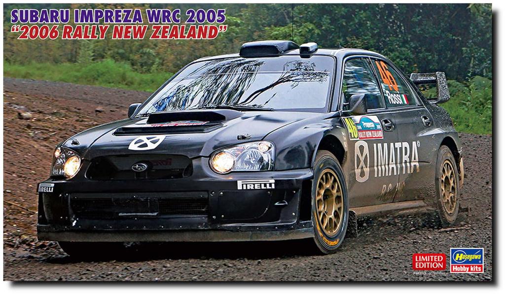 Hasegawa Subaru Impreza WRC 2005 2006 Rally New Zealand Plastic Model 20506 1/24