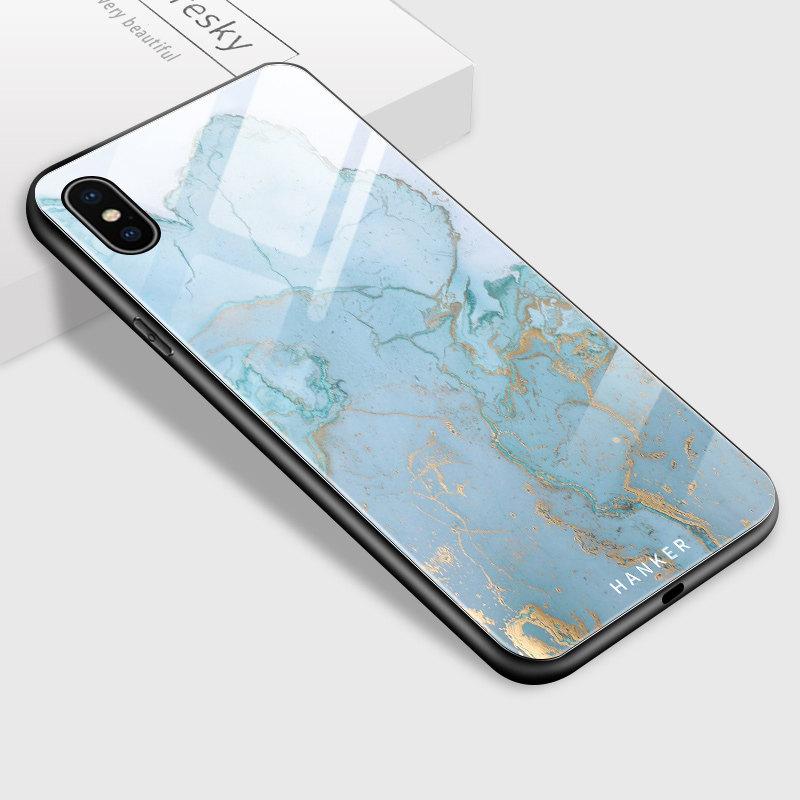 

Роскошный стеклянный чехол для телефона iPhone Samsung Galaxy Infinix ТПУ с мягким краем, модный противоударный чехол с мраморным узором iPhone 11 Pro Max