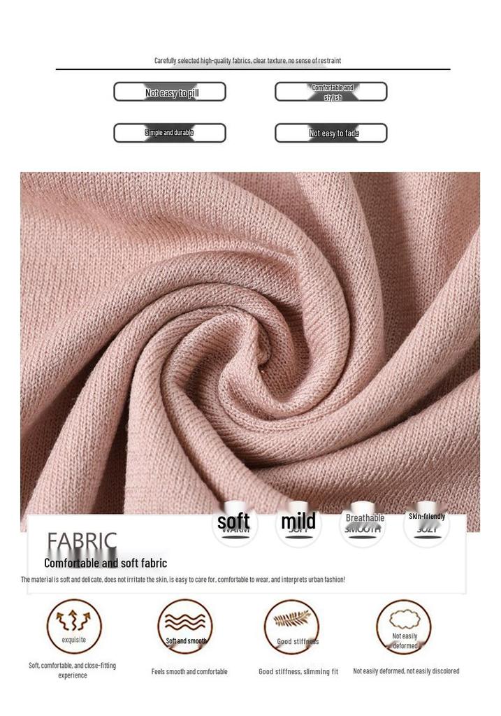 Spring Gauze Sleeve Knit Top for Middle-Aged Women