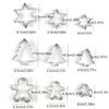 3/5pcsChristmas Snowflake Cookie Mold Stainless Steel Kitchen Baking Tool Gingerbread Man Christmas Tree Chocolate Candy Mold Co