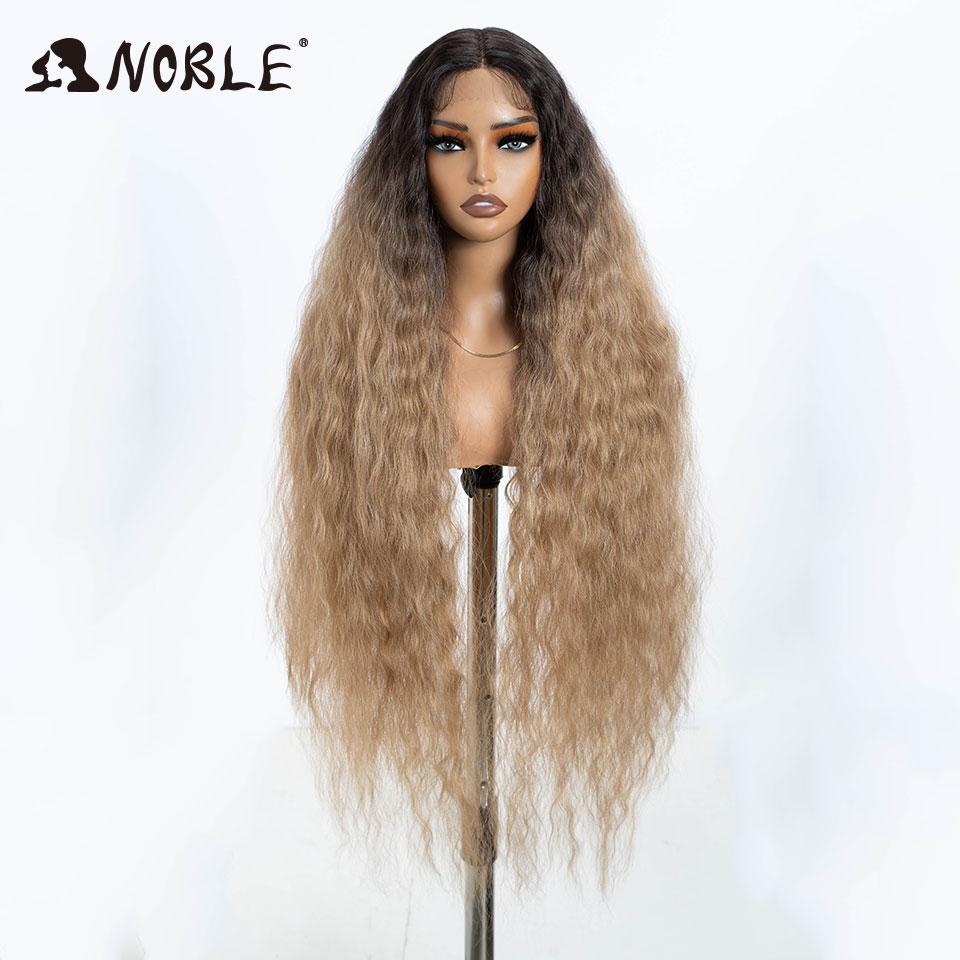 

Noble Synthetic Lace Front Wig 42 Inch Long Curly Wigs For Women Lace Front Wig Blonde Full Lace Wig Blonde Lace Wig Cosplay (as the picture,42 Inches Lace Wigs)